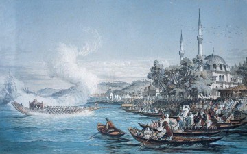  barco - Barcos en Estambul Amadeo Preziosi Neoclasicismo Romanticismo